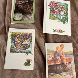 Set of 4 Vintage “Thinking of You” Cards